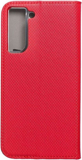 Smart Magnet Book Δερματίνης Κόκκινο (Galaxy S21 FE 5G)
