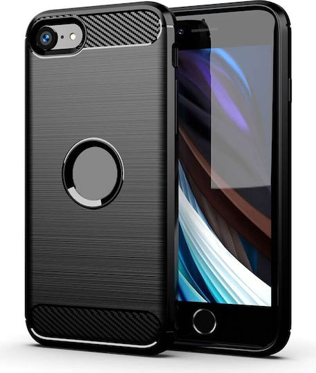 Hurtel Carbon Armor Silicone Black Back Cover (iPhone 8/7 Plus)