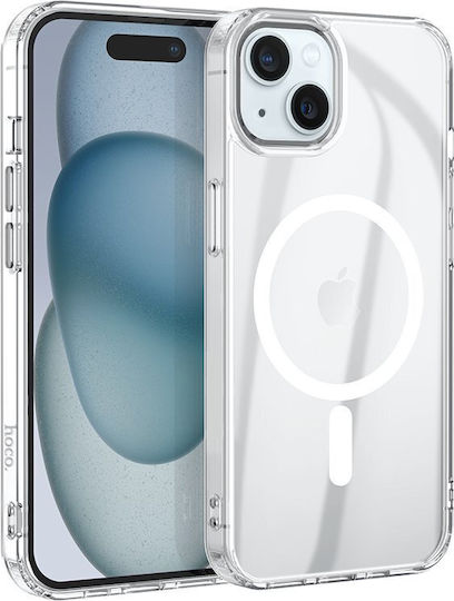 Hoco Airbag Umschlag Rückseite Silikon 2mm Magnetisch Transparent (iPhone 15 Plus / 16 Plus)