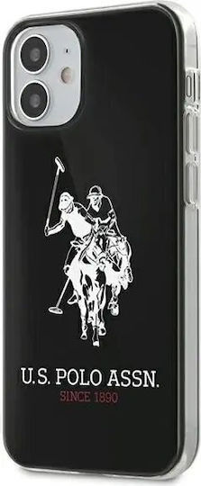 U.S. Polo Assn. Original Faceplate Back Cover Πλαστικό Μαύρο (iPhone 12 mini)