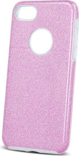 Glitter 3in1 Back Cover Σιλικόνης / Πλαστικό Ροζ (iPhone 12 / 12 Pro)