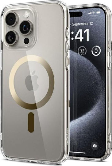 Spigen Ultra Hybrid MagFit Back Cover Πλαστικό 2mm Χρυσό (iPhone 15 Pro)