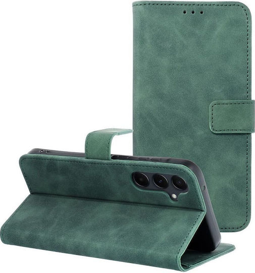 Book Synthetic Leather Green (Samsung A55 5G)