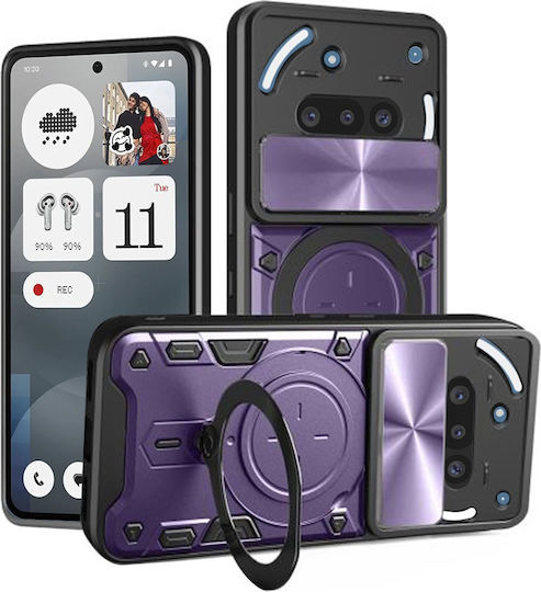 Techsuit Back Cover Silicon Violet (Nothing Phone (3a))