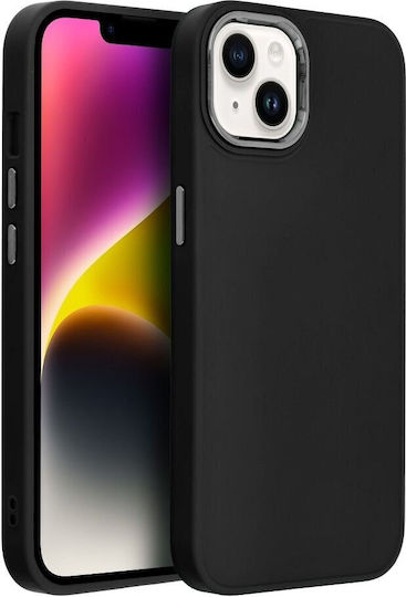 Frame Back Cover Silicone / Plastic Black (Redmi Note 13 Pro 4G / Poco M6 Pro 4G)
