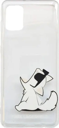 Karl Lagerfeld Choupette Fun Umschlag Rückseite Kunststoff Transparent (Galaxy A31)