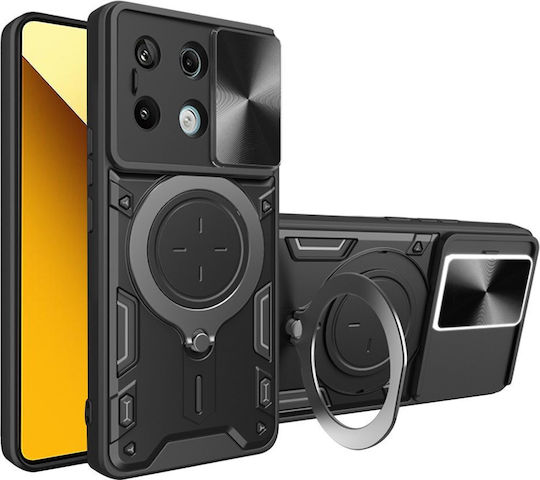 Techsuit CamGuard Pro Umschlag Rückseite Metallisch Schwarz (Redmi Note 13 5G -> Redmi Note 13 5G)