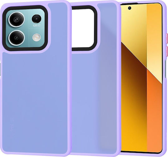 Techsuit Halofrost Umschlag Rückseite Kunststoff / Silikon mit Band Lila (Redmi Note 13 5G -> Redmi Note 13 5G)