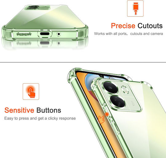 Techsuit Shockproof Back Cover Σιλικόνης Διάφανο (Redmi 13C 4G / Poco C65 4G)
