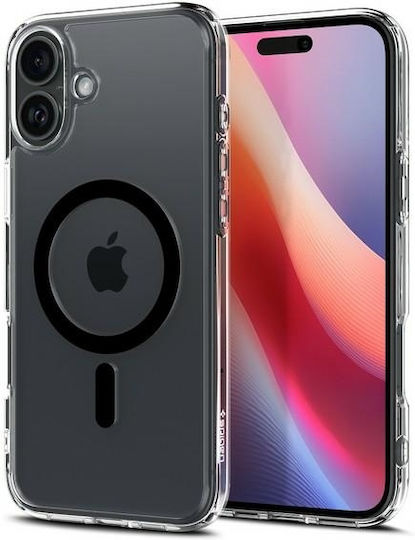Spigen Ultra Hybrid MagFit Back Cover Plastic / Silicone 2mm Black (iPhone 16)