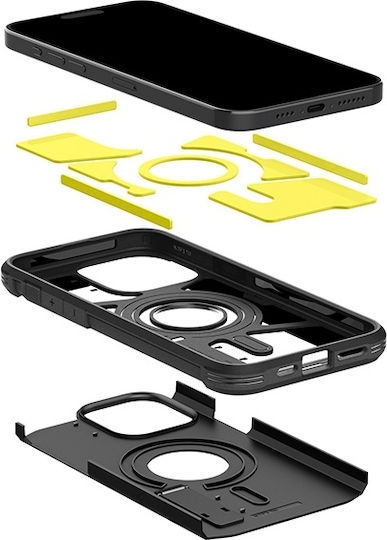 Spigen Tough Armor MagFit Back Cover Πλαστικό / Σιλικόνης 2mm Μαύρο (iPhone 15 Pro Max)