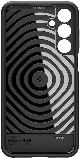 Spigen Essential Sandblast Umschlag Rückseite Silikon Schwarz (Galaxy M35)