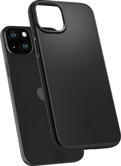 Spigen Thin Fit Back Cover Plastic / Silicone 1.55mm Black (iPhone 15 Plus)