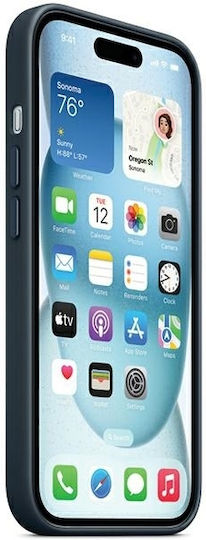 Apple Finewoven Back Cover Υφασμάτινο Μπλε (iPhone 15 Plus)