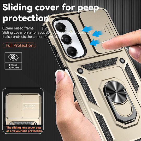 Techsuit Camshield Umschlag Rückseite Metallisch Rose Gold (Samsung Galaxy A56 5G - Techsuit)