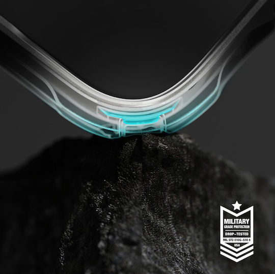 Ringke Fusion X Back Cover Silicone 2mm with Strap Black (Huawei P10 Lite / Honor 10)