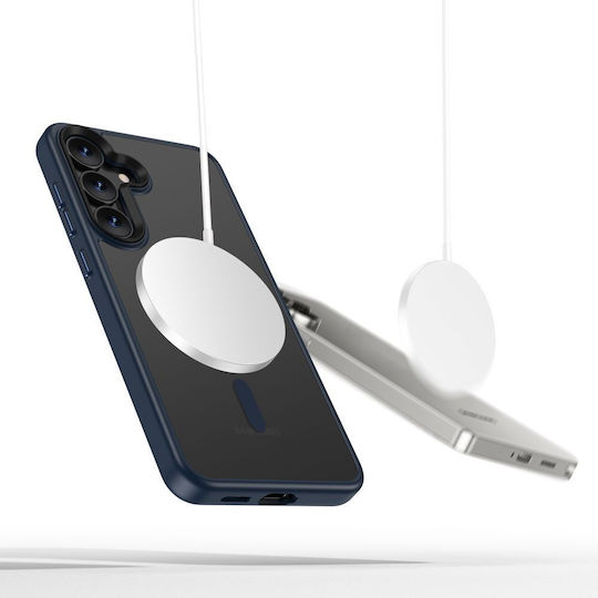 Tech-Protect Magmat Back Cover Plastic / Silicone Navy Blue (Galaxy S25)