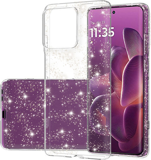 Techsuit Sparkleskin Series Back Cover Silicone Transparent (Motorola Edge 60 Fusion)