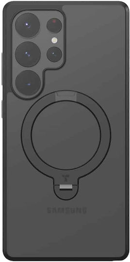 Torras Ostand Back Cover Silicone Black (Galaxy S25 Ultra)