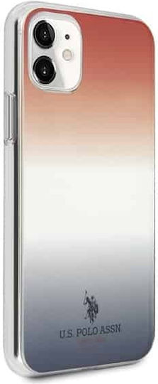 U.S. Polo Assn. Gradient Pattern Umschlag Rückseite Silikon Mehrfarbig (iPhone 11)