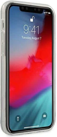 U.S. Polo Assn. Tricolor Pattern Задна корица Силикон Бял (iPhone 12 Pro Max)