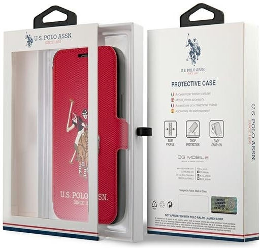 U.S. Polo Assn. Embroidery Collection Buchen Sie Synthetisches Leder Mehrfarbig (iPhone 12 / 12 Pro)