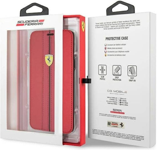 Ferrari Urban Book Leather Red (Galaxy S9)