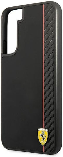 Ferrari On Track Carbon Stripe Back Cover Plastic Black (Galaxy S22+)