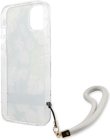 Guess Flower Strap Back Cover Πλαστικό Πράσινο (iPhone 13 mini)
