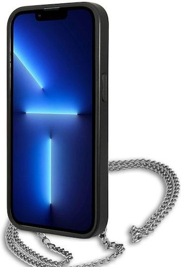 Karl Lagerfeld Back Cover Silicone with Strap Black (iPhone 13 mini)
