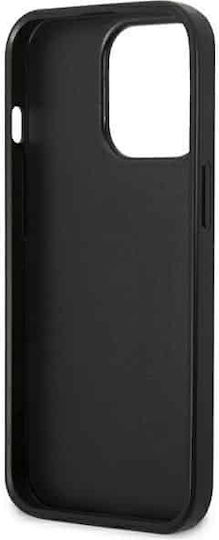 U.S. Polo Assn. Leather Stitch Back Cover Δερματίνης / Σιλικόνης Navy Μπλε (iPhone 14 Pro)