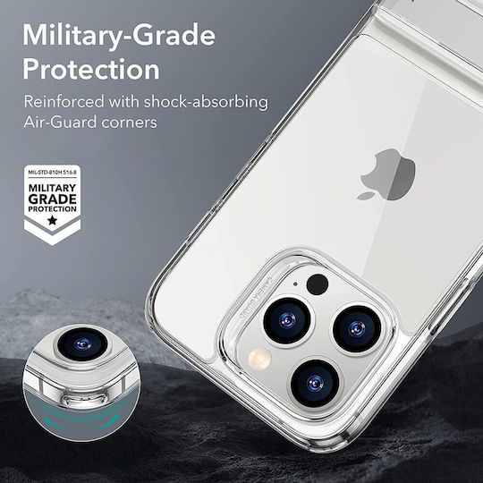ESR Air Shield Boost Back Cover Σιλικόνης Μαύρο (iPhone 14 Pro)