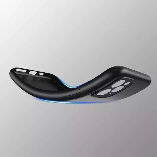 Hurtel Soft Back Cover Silicone Black (Vivo Y16, Y02s)