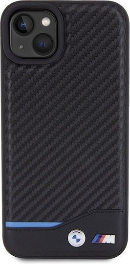 BMW Back Cover Δερμάτινο Μαύρο (iPhone 15 Plus)