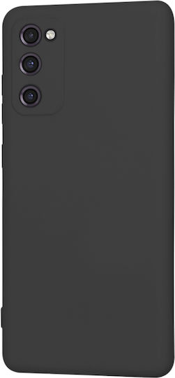 Techsuit Umschlag Rückseite Silikon Schwarz (Galaxy S20 FE)