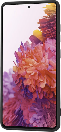Techsuit Umschlag Rückseite Silikon Schwarz (Galaxy S20 FE)