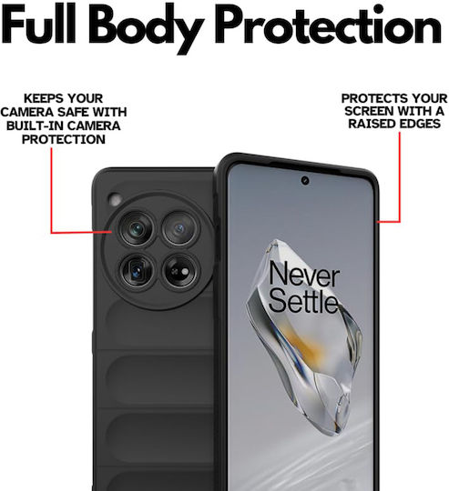 Techsuit Shield Back Cover Σιλικόνης Μαύρο (OnePlus 12)