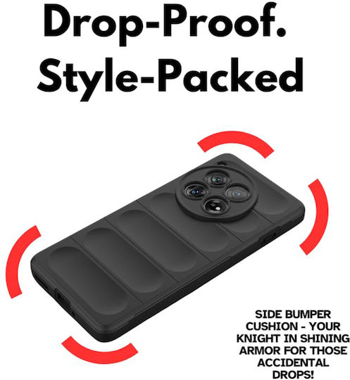 Techsuit Shield Back Cover Σιλικόνης Μαύρο (OnePlus 12)