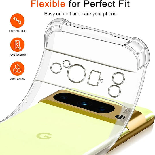 Techsuit Shockproof Clear Back Cover Σιλικόνης Διάφανο (Google Pixel 9 Pro XL)
