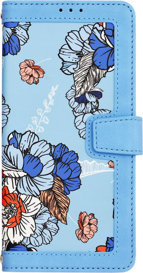 Techsuit Back Cover Synthetic Leather / Silicone with Strap Blue (Galaxy A55)