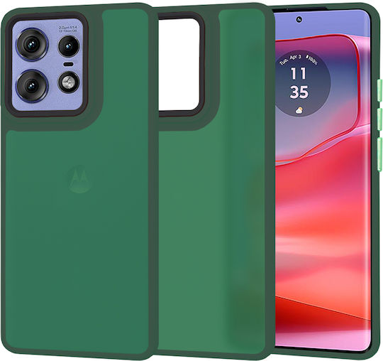 Techsuit Halofrost Umschlag Rückseite Silikon Grün (Motorola Edge 50 Pro)