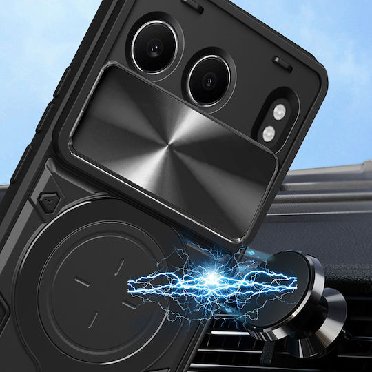 Techsuit Back Cover Πλαστικό / Σιλικόνης Μαύρο (OnePlus Nord 4)