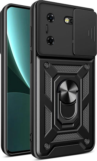Techsuit Camshield Задна корица Пластмаса / Силикон Черен (Realme 5 Pro)