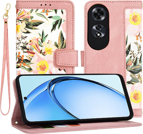 Techsuit Umschlag Rückseite Silikon Rosa (Oppo A60)