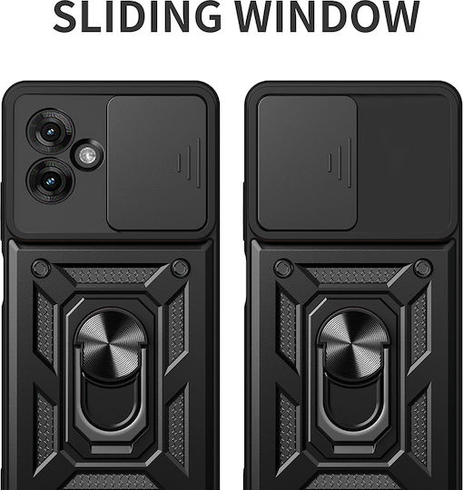 Techsuit Camshield Umschlag Rückseite Kunststoff / Silikon Grün (Motorola Moto G55 - Techsuit)