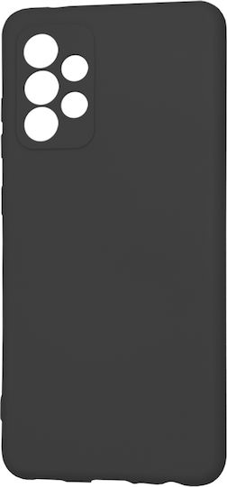 Techsuit Umschlag Rückseite Silikon Schwarz (Galaxy A52 / A52s)