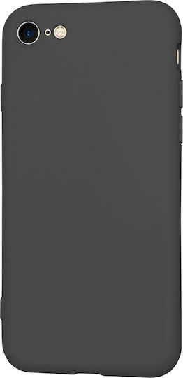 Techsuit Back Cover Σιλικόνης Μαύρο (iPhone 8/7)