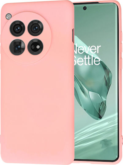 Techsuit Umschlag Rückseite Silikon Rosa (OnePlus 12)