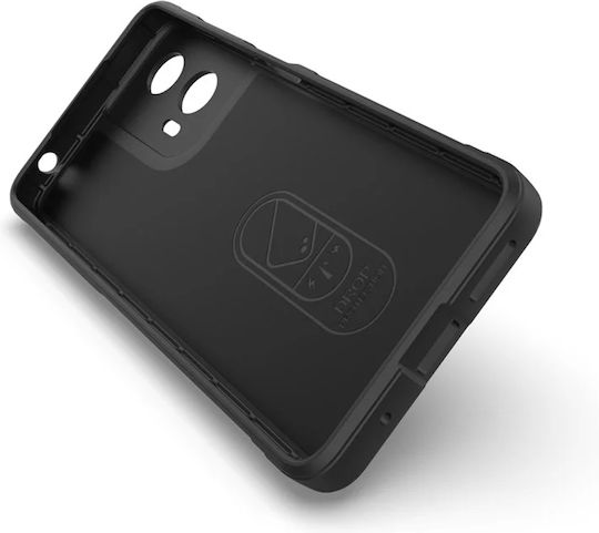 Techsuit Shield Umschlag Rückseite Silikon Schwarz (Moto G24 / G04 / G04s)