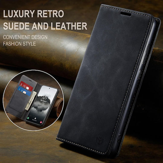 Techsuit Book Piele artificială / Silicon Negru (Nothing Phone (3a) Pro)